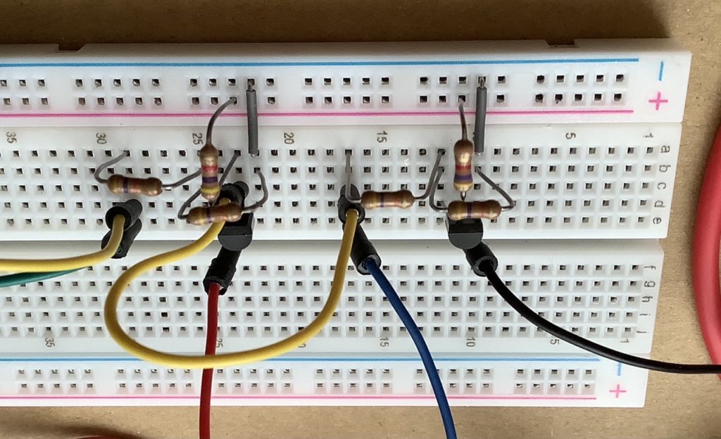 2SC1815でNot回路を作り二重に連結